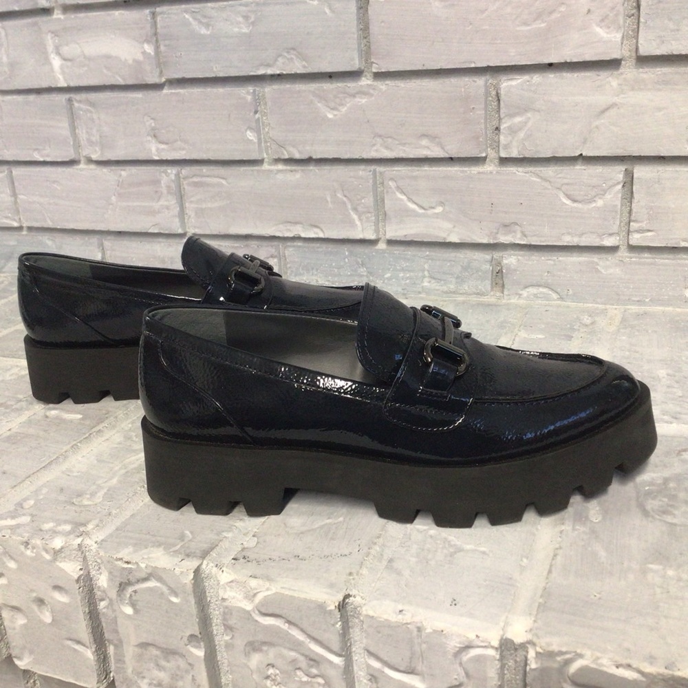 FRANCO SARTO Platform shoes in very dark blue/black Size 9 EUC
